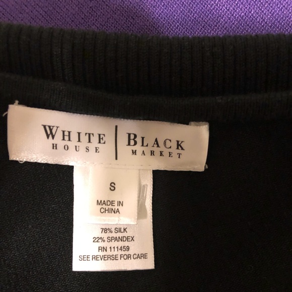 White House Black Market top of silk/spandex - Picture 3 of 5